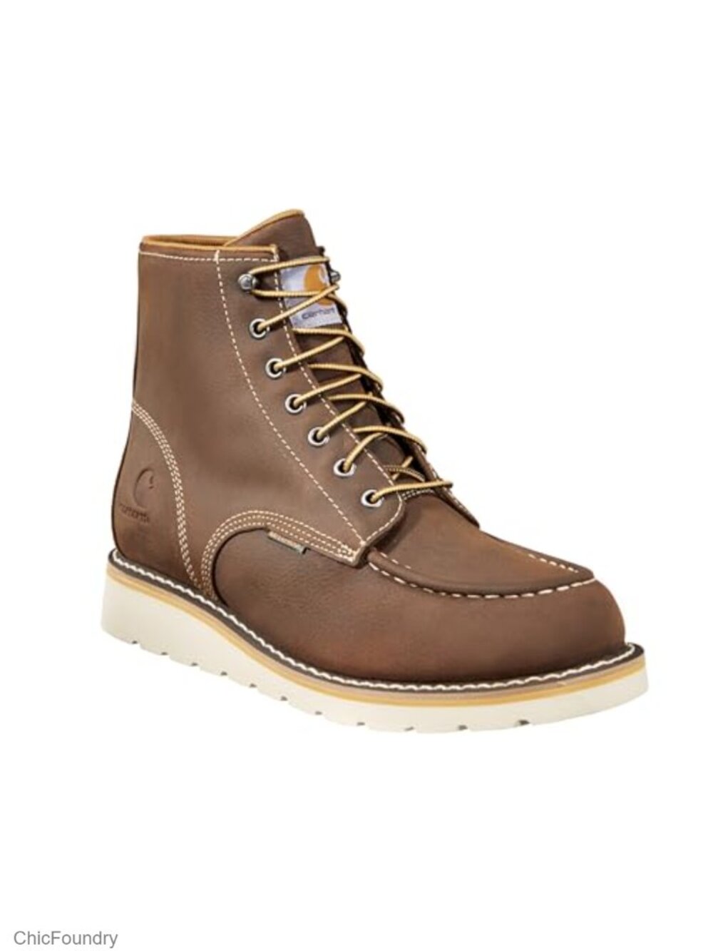 Men's 6" Moc Toe Waterproof Oil-Tanned Work Boots Leather